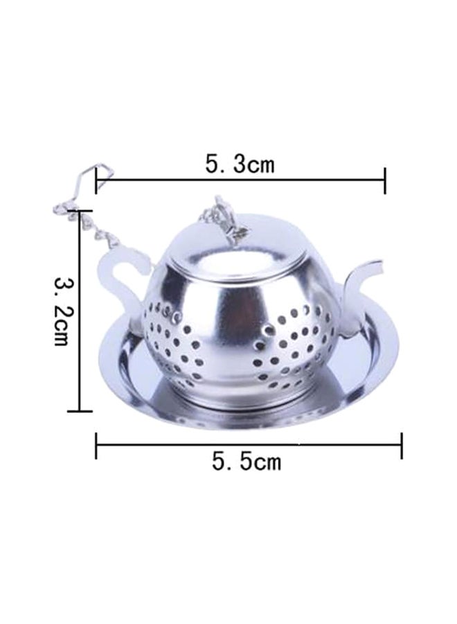 Beauenty 2-Piece Practical Tea-Strainer Set Silver 5.3x3.2cm - Image 4