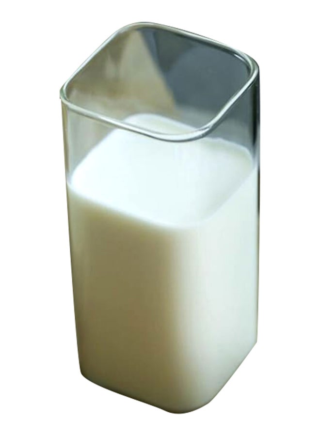 بيوينتي كوب زجاجي بتصميم مربع بسيط شفاف - Image 1