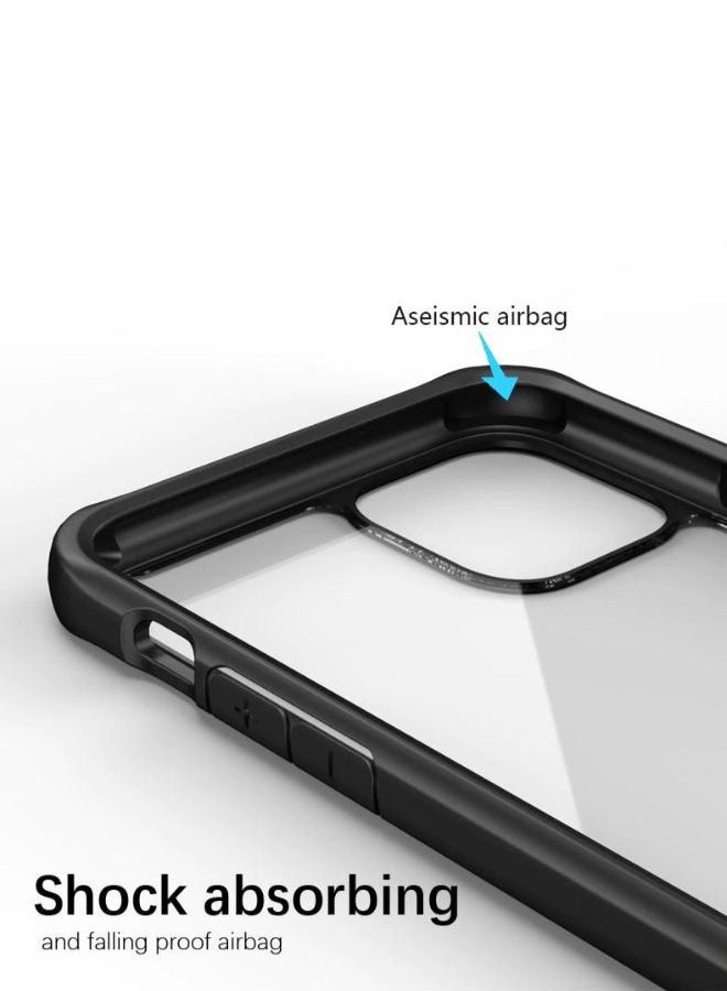 IPAKY Protective Case For iPhone 11 Pro Black/Clear  - Image 2