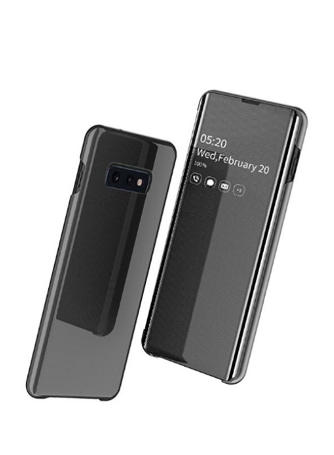 Generic - Mirror View Flip Case For Samsung Note 10 Plus Black - Image 1