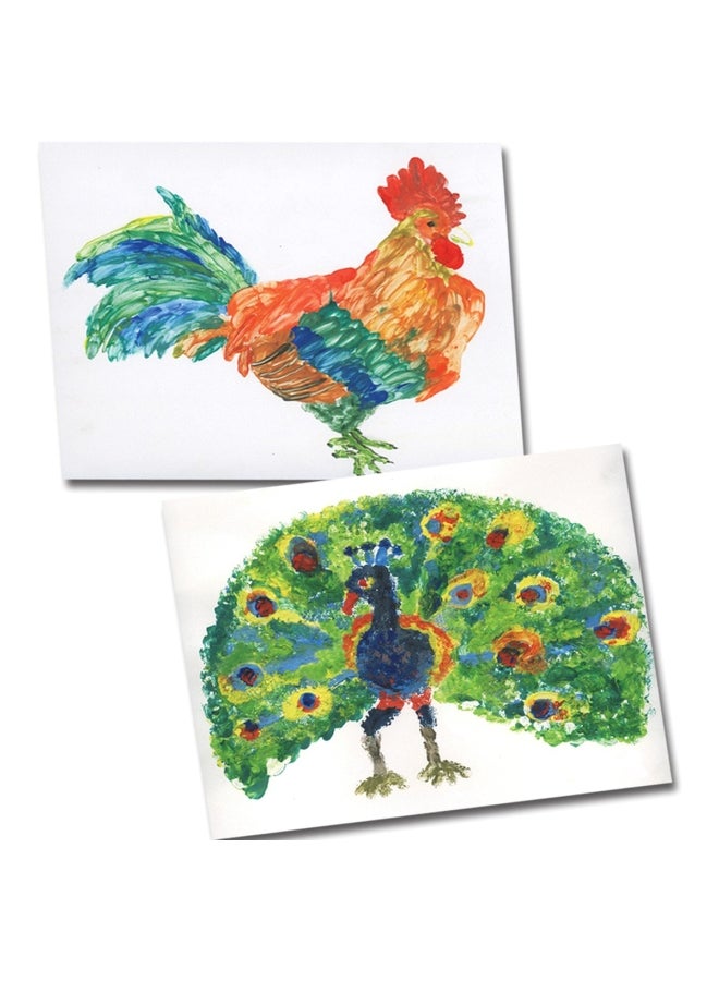 ToyKraft - Finger Painting-2 Kit 39461 Blue/Yellow/Red - Image 1