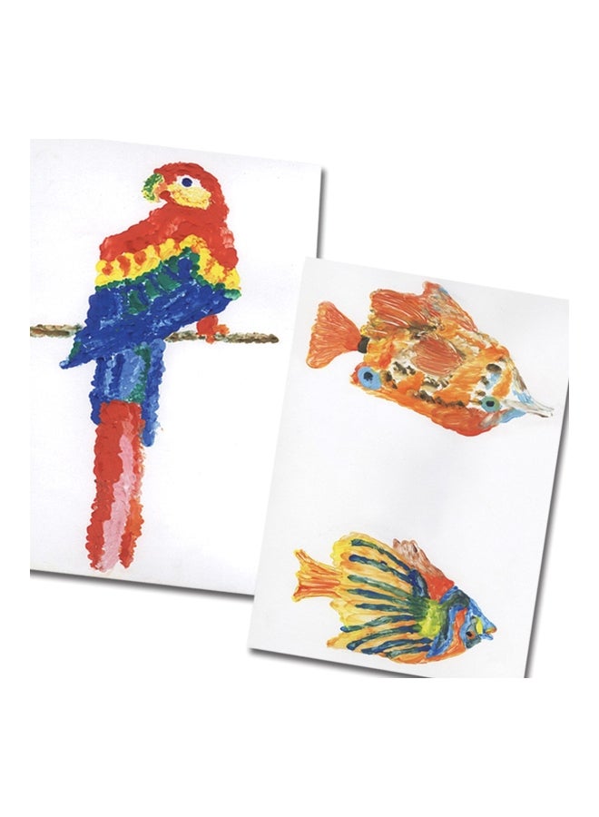 ToyKraft - Finger Painting-2 Kit 39461 Blue/Yellow/Red - Image 1