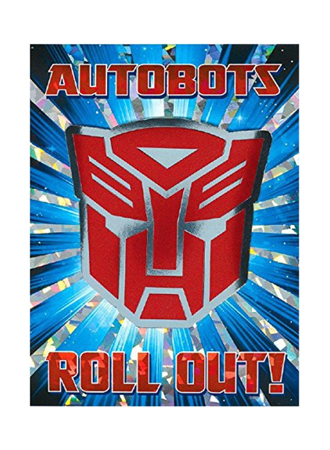 أمسكان بطاقة دعوة بطبعة من مسلسل "Transformers" مع ظرف من 8 قطع 8x6بوصة