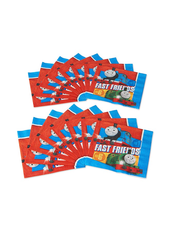 Amscan 16-Piece  Thomas The Tank Paper Napkins Multicolour - Image 2