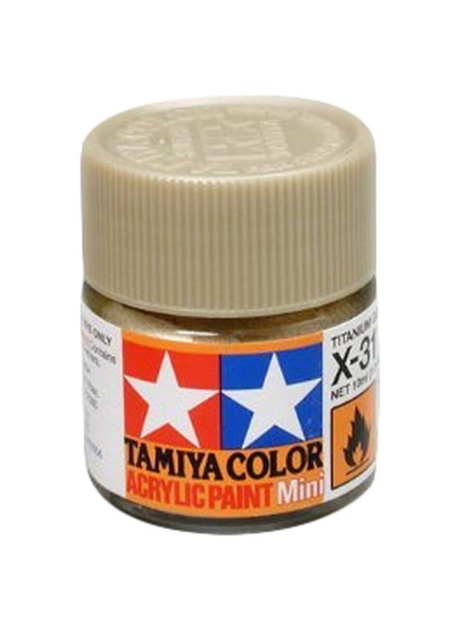 تاميا طلاء أكريليك طراز 81531 ذهبي تيتانيوم X-31 - Image 1