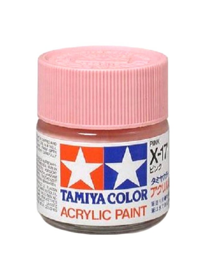 Tamiya Acrylic Paint TM81517 X-17 Pink  - Image 1