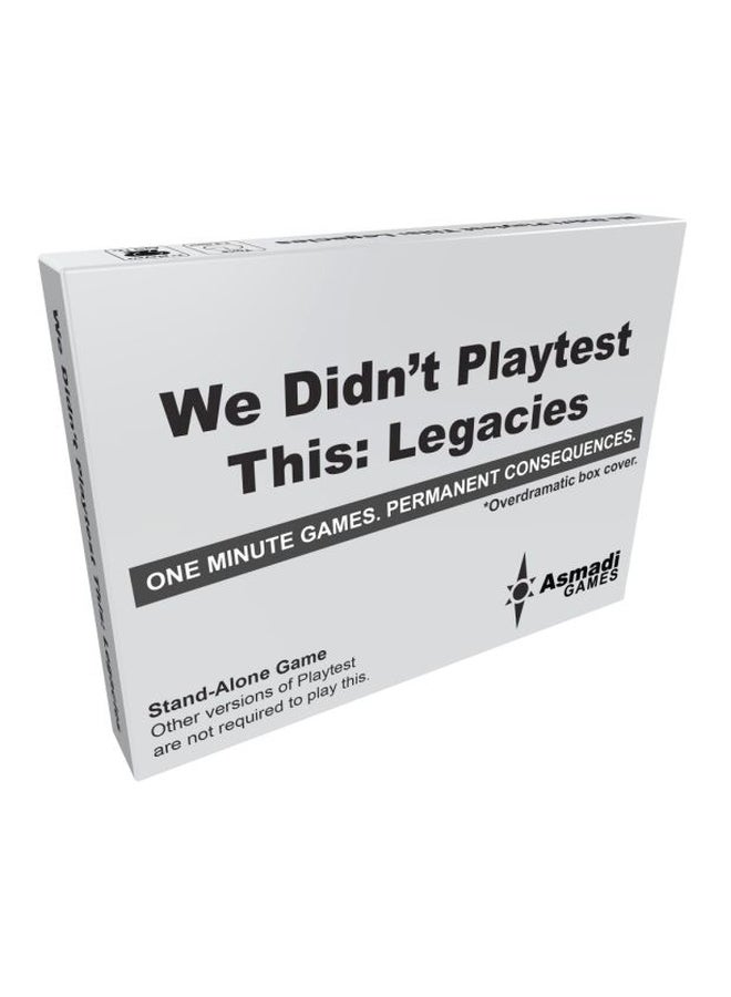 Asmadi Games We Didn't Playtest This Legacies Card Game ASI-0016 - Image 1