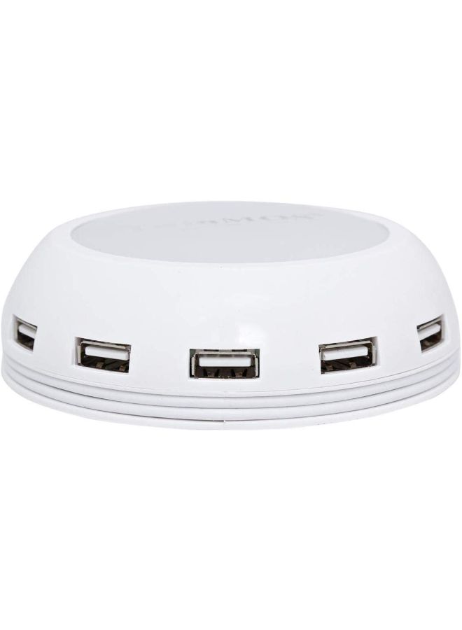 TwinMOS 10-Port 2.0 USB Hub Black/White  - Image 4