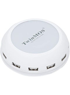 TwinMOS 10-Port 2.0 USB Hub Black/White  - Image 2