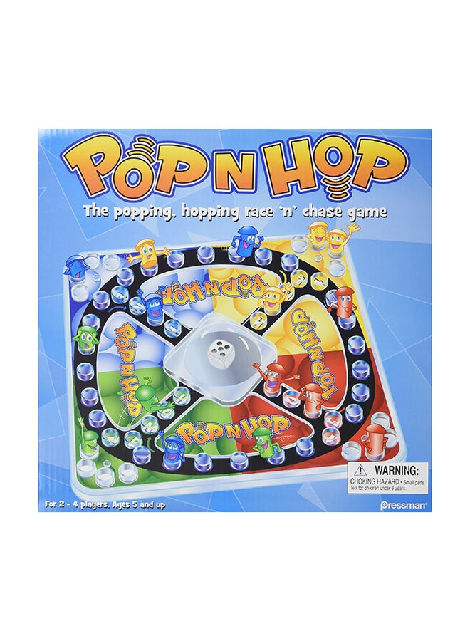 Pressman Pop N Hop The Popping, Hopping Race N' Chase Board Game  - Image 1