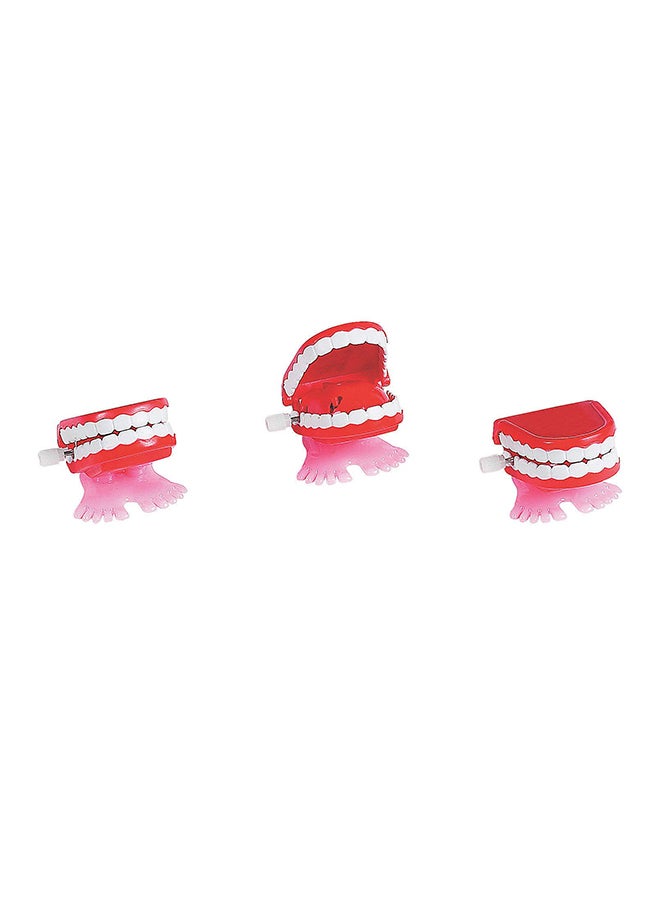 Fun Express 12-Piece Wind-Up Chomping Teeth Set
