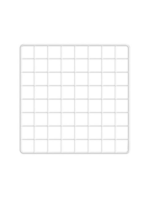Nonstick Rack Mesh Grid Stand White 40x40centimeter