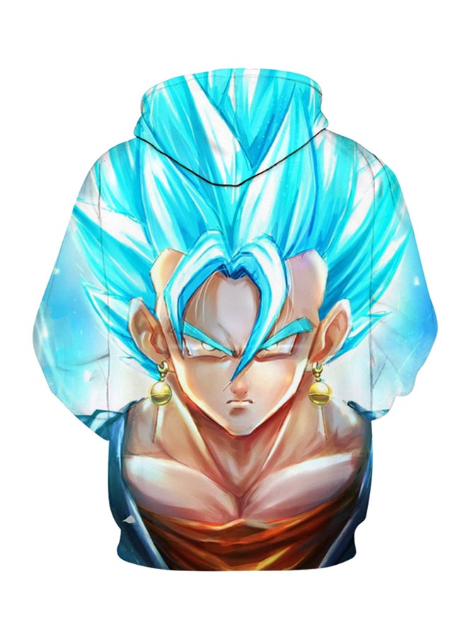 هودي بنقشة وأكمام طويلة متعدد الألوان - Image 2