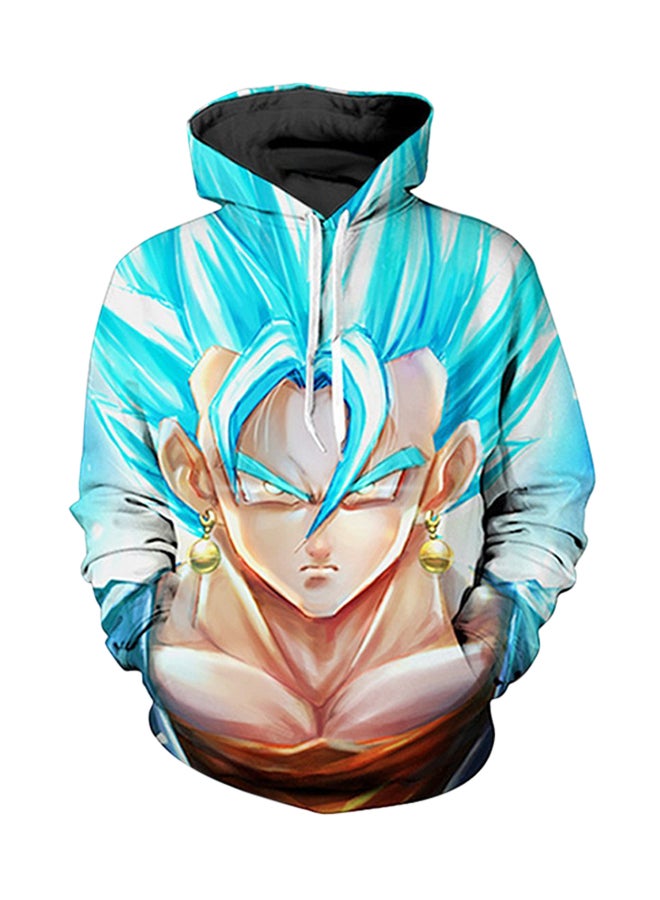 هودي بنقشة وأكمام طويلة متعدد الألوان - Image 1