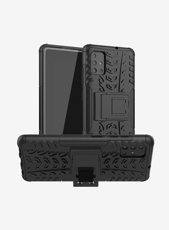 Shockproof Armor Phone Case For Samsung Galaxy A51 Black - Image 2
