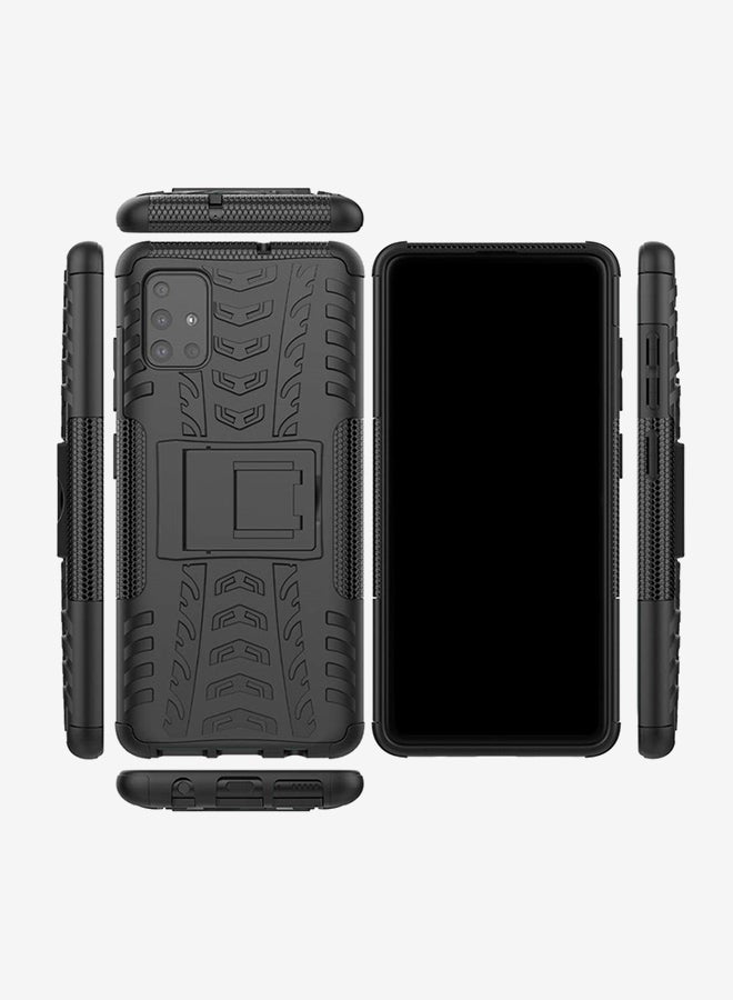 Shockproof Armor Phone Case For Samsung Galaxy A51 Black - Image 3