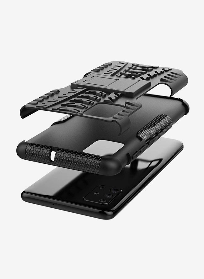 Shockproof Armor Phone Case For Samsung Galaxy A51 Black - Image 4