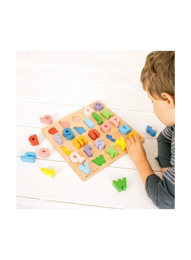 Toyshine Wooden English Small Letters Puzzle Toy - Image 3