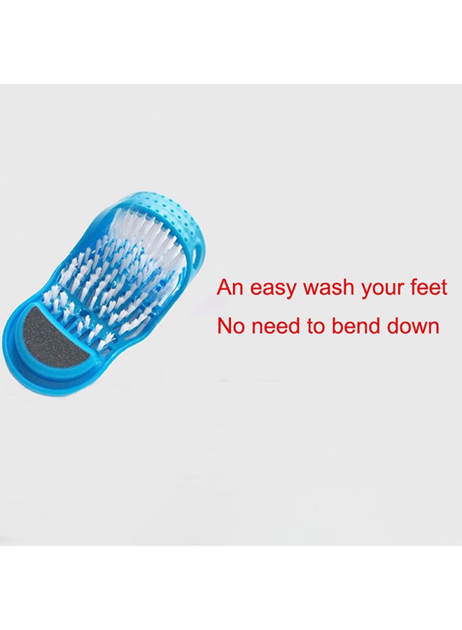 Plastic Foot Cleaner Bath Shoe Blue 28x12x14cm - Image 2