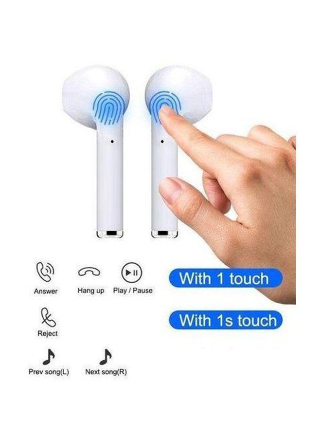 TWS - Touch Wireless Bluetooth Headphones White - Image 1