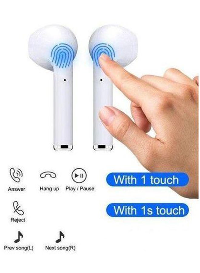 TWS - Touch Wireless Bluetooth Headphones White - Image 1