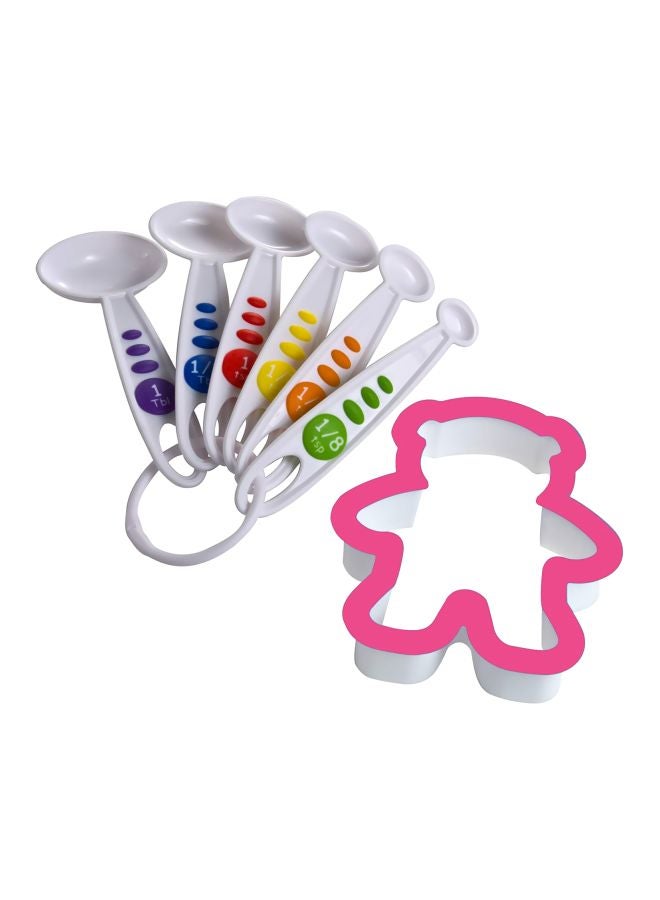 Curious Chef 11-Piece Chef Kit Pink/Green 12.8x12.8x14.8inch  - Image 3