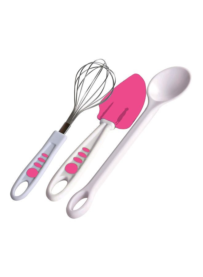 Curious Chef 11-Piece Chef Kit Pink/Green 12.8x12.8x14.8inch  - Image 4