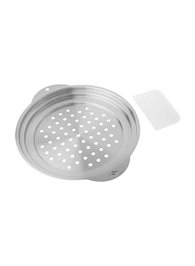 KUCHENPROFI Stainless Steel Lid And Scraper Silver 18x10inch - Image 1