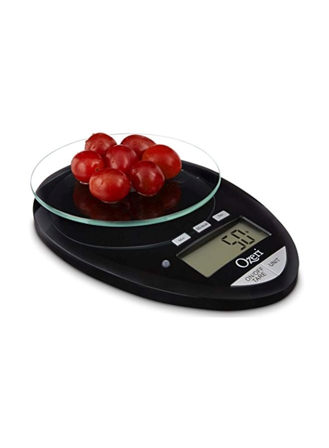 Ozeri - Digital Kitchen Scale With Removable Glass Platform Black/Clear 8x1.8x6inch - Image 1