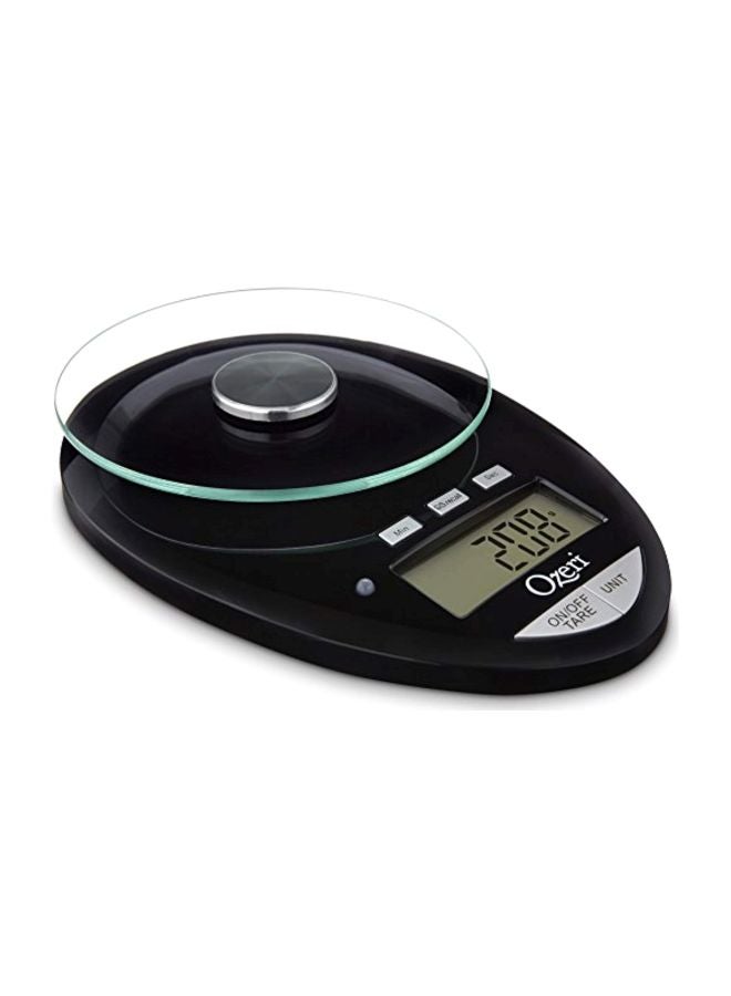 Ozeri - Digital Kitchen Scale With Removable Glass Platform Black/Clear 8x1.8x6inch - Image 1