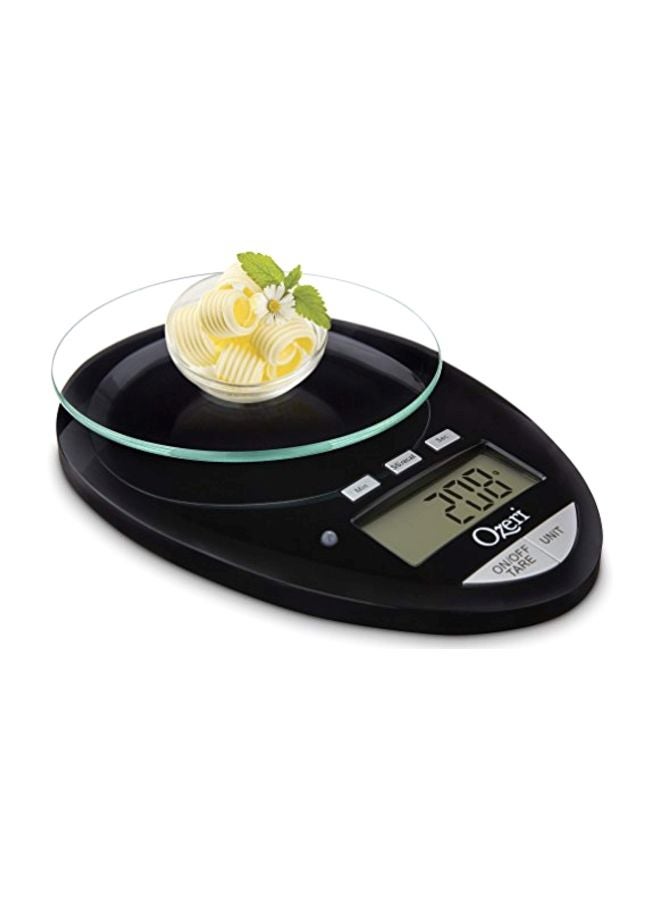 Ozeri - Digital Kitchen Scale With Removable Glass Platform Black/Clear 8x1.8x6inch - Image 1
