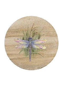 Sandstone Trivet Dragonfly Accessories Beige/Green/Purple 6x0.5x6inch - v1579246169/N33861096A_1