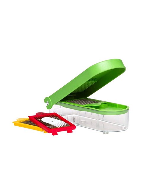 Dice And Slice Chopper Set Green/Clear/Red