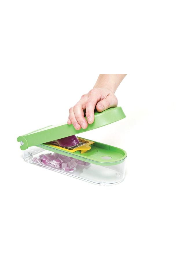 Dice And Slice Chopper Set Green/Clear/Red
