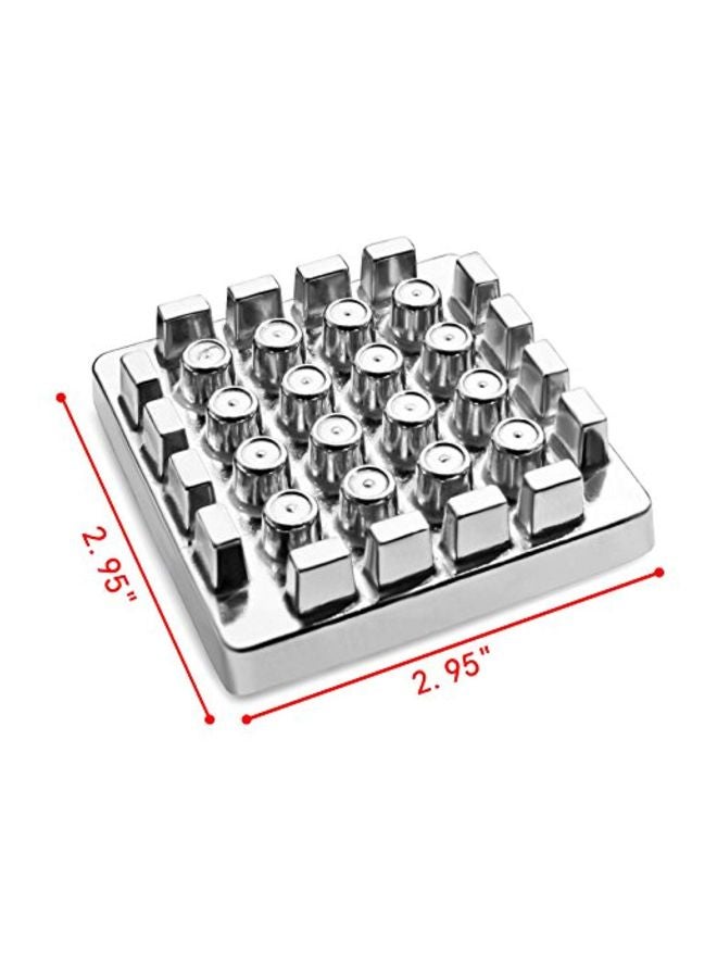 New Star Foodservice French Fry Cutter Replacement Pushing Plate Silver 2.95x2.95inch  - Image 3