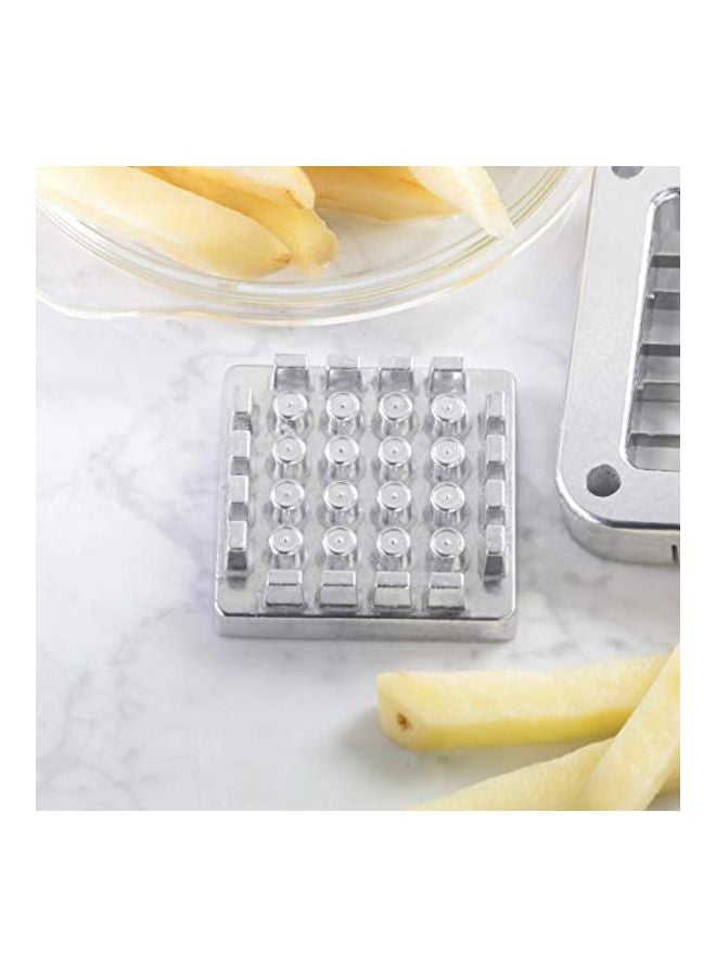 New Star Foodservice French Fry Cutter Replacement Pushing Plate Silver 2.95x2.95inch  - Image 4