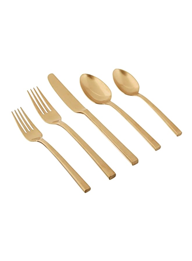 Wedgwood 5-Piece Polished Place Setting Gold 18x10inch 