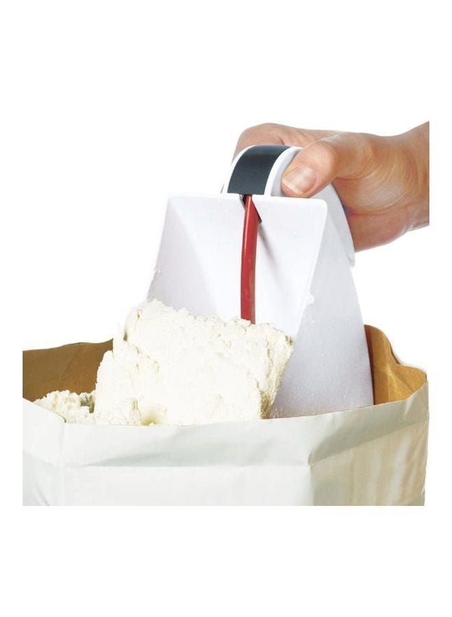 Cuisipro - Plastic Scoop Flour Sifter White/Red - Image 1