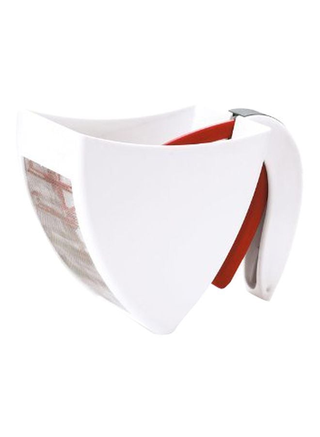 Cuisipro - Plastic Scoop Flour Sifter White/Red - Image 1