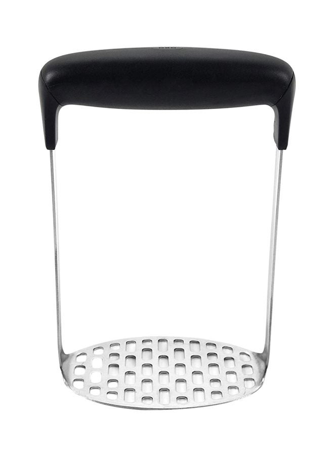 OXO Stainless Steel Grips Potato Masher Silver/Black 6.1x4x3inch - Image 1