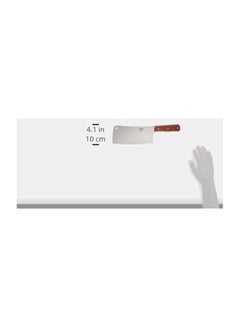 Winco Chinese Cleaver Knife Silver/Brown 8inch  - Image 2