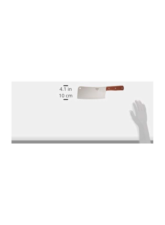 Winco - Chinese Cleaver Knife Silver/Brown 8inch - Image 1