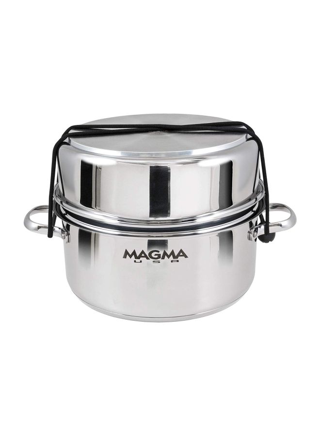 Magma Gourmet Nesting Stainless Steel Colander Silver - Image 2