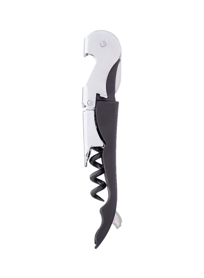 Mercer Culinary Double-Hinged Waiters Corkscrew Silver/Black  - Image 1