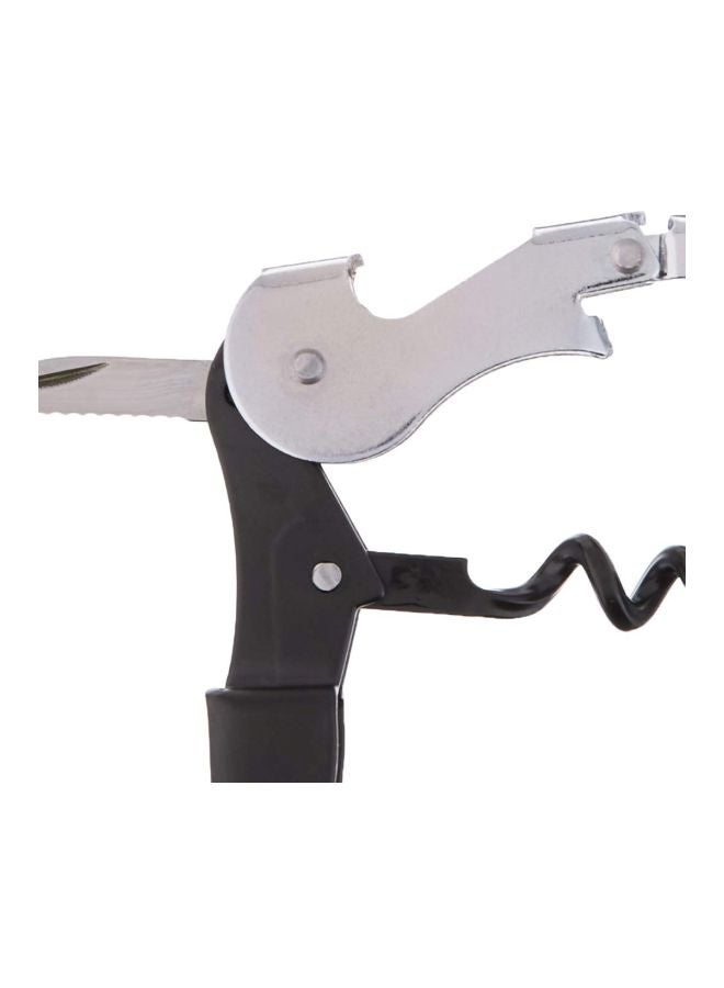 Mercer Culinary Double-Hinged Waiters Corkscrew Silver/Black  - Image 3