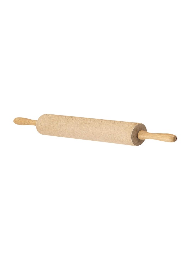 Browne Foodservice - Hardwood Rolling Pin Beige 13x2.75inch - Image 1