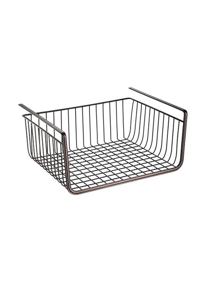 IDesign Under Shelf Storage Metal Basket Black 12.5x6x10inch - Image 1