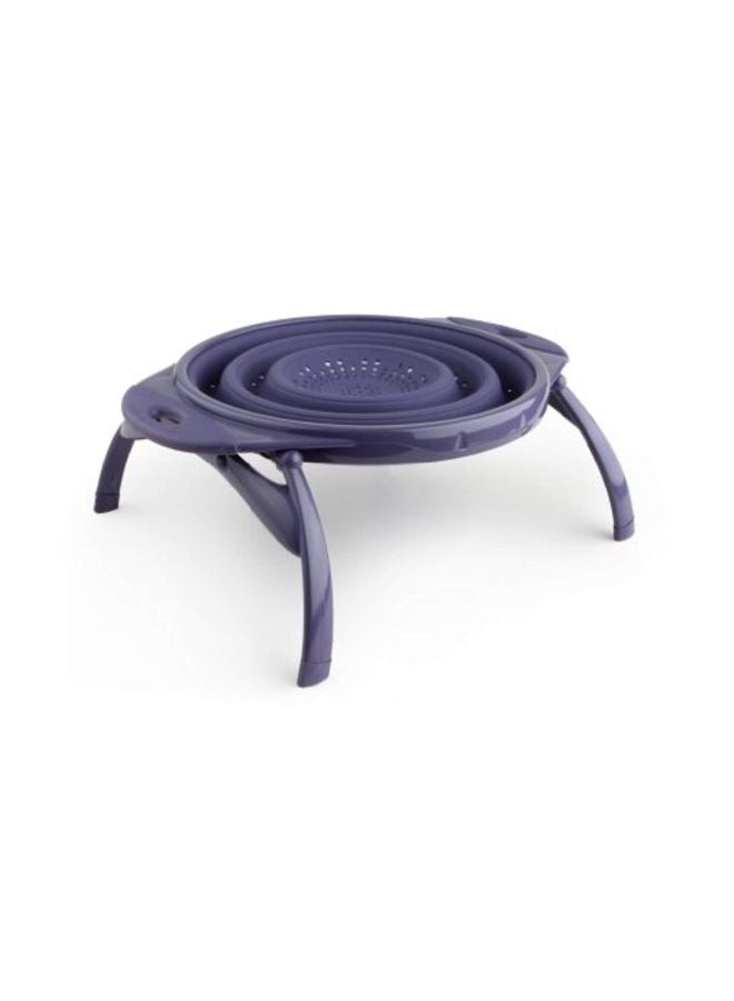 Dexas Collapsible Silicone Colander Purple 10inch - Image 2