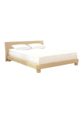 Memory Foam Egg Crate Mattress Topper Beige Queen - v1579248379/N33843245A_1