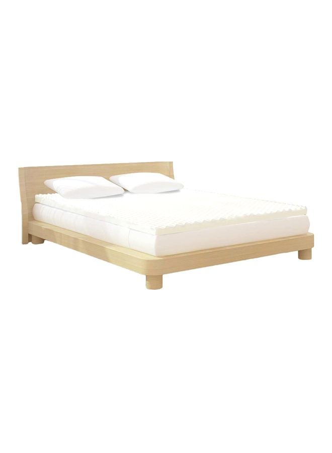 milliard - Memory Foam Egg Crate Mattress Topper Beige Queen - Image 1